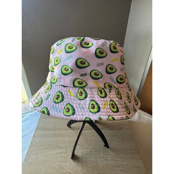 Pink Avocado Print Bucket Hat - Picture 3 of 6